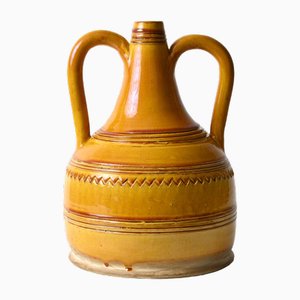Italienische Vase im Rustikalen Stil von Aldo Londi für Bitossi, 1960er