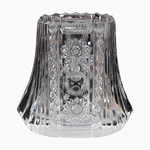 Vintage Vase in Cut Crystal Glass, 1960s