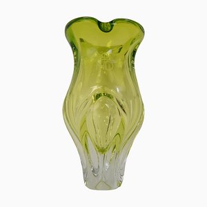 Vase Art Vintage en Verre par Josef Hospodka, 1960s