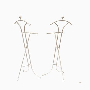 White Painted Floor Standing Suit Valets, 1960s, Set of 2