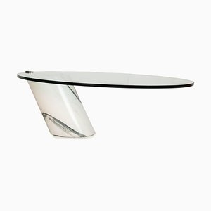 K1000 Coffee Table in Marble and Glass by Ronald Schmitt