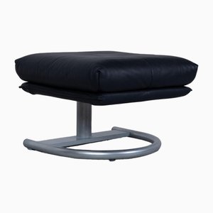 BMP 418 Stool in Dark Blue Leather by Rolf Benz