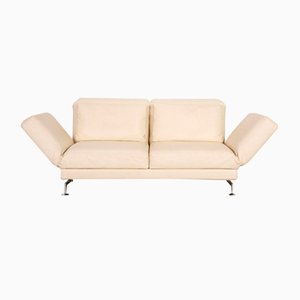 Zwei-Sitzer Sofa aus Leder von Brühl