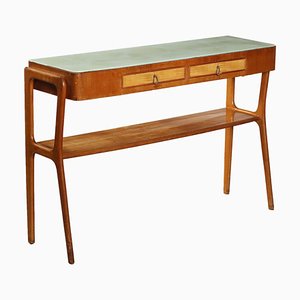 Vintage Italian Console Table in Beech, 1950s