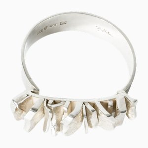 Modernist Silver Bracelet by Rey Urban