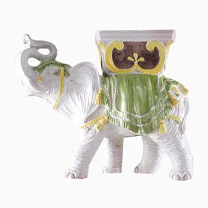 Figura de elefante de cerámica, años 60