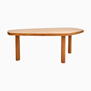 Contemporain Dada Est. Table en chêne - Artisan conçu avec un charme de conception Mid-Century