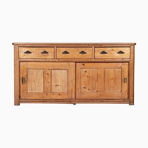 Large 19th Century English Pine Dresser Base, 1880s
