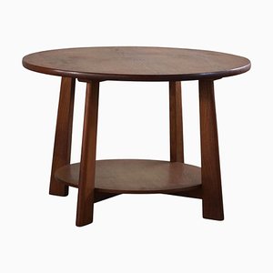Modern Danish Round Side Table in Oak from Otto Færge, 1940s