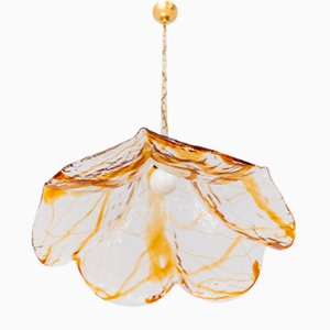 Large Murano Glass Ceiling Lamp from Mezzega, 1960s