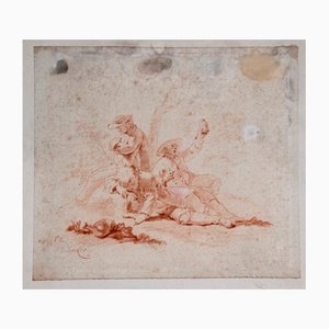 Backer, Figures, 1765, Sanguine sur Papier