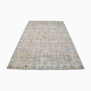 Floral Distressed Floor Fade Low Pile Area Rug