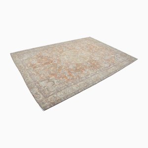 Modern Orange Hand Knotted Oriental Designer Floor Rug