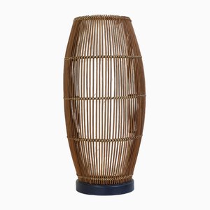 Table Lamp in Wicker and Rattan, 1970s