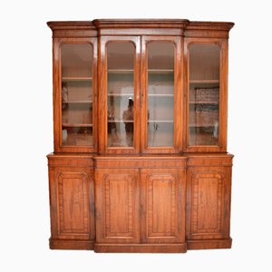 Victorian Breakfront Library Bookcase, 1870s