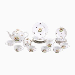 Porcelain Tea Service from Herend, Set of 21