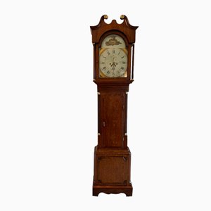 Reloj de caja larga George III de roble de Walker of Nantwich, década de 1800