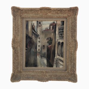 Josselin Bodley, Venise, 1928, Oil on Canvas, Framed