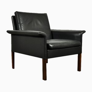 Danish Leather Armchair by Hans Olsen for CS Furniture Glostrup, 1960s