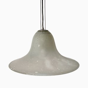 Lampada da soffitto in vetro di Murano di Alfredo Barbini, Italia, anni '70