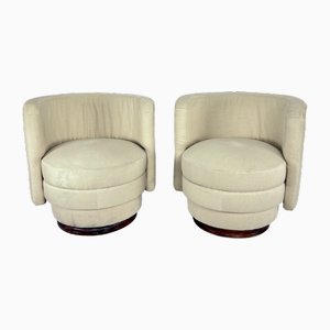 Small Vintage Italian Armchairs, 1970s, Set of 2
