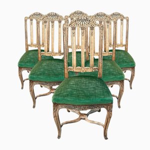 French Dining Chairs, 1920, Set of 6