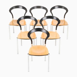 Lotus Dining Chairs by Harmut Lohmeyer for Kusch & Co, Germany, 1980s, Set of 6
