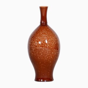 Czech Bauhaus Vase in Glazed Ceramic, 1950s