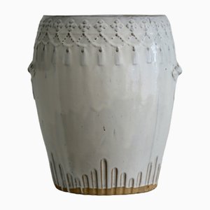 Taburete vintage de cerámica, años 70