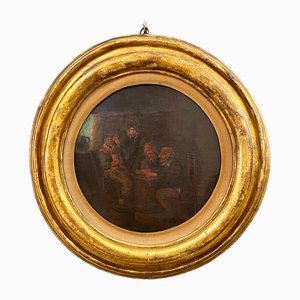 Flämischer Künstler, Innenansicht, 1800er, Öl auf Leinwand, Gerahmt