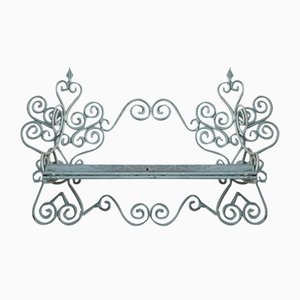 Wrought Iron French Wall Shelf for Kitchen or Bathroom, 1950s