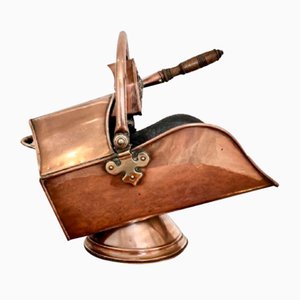 Antiker George III Kupfer Helm Kohlen Scuttle, 1800