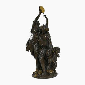 D'Après Clodion, Bacchanale, Fin '800, Bronze
