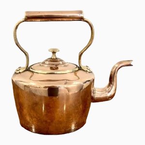 Kleiner antiker George III Wasserkocher aus Kupfer, 1800er
