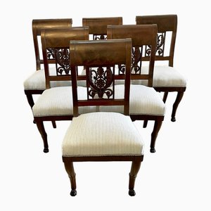 Regency French Dining Chairs, 1830s, Set of 6
