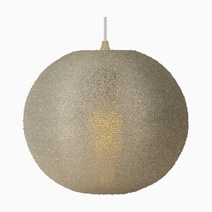 Lámpara colgante Sugarball en blanco de John & Sylvia Reid para Rotaflex