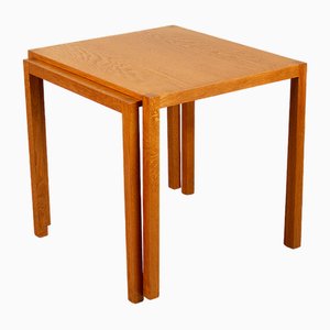 Oak Stacking Side Tables by M. Ryder and Eskild Pontoppidan, Denmark, 1960s, Set of 2