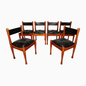 Model 620 Dining Chairs by Silvio Coppola for Bernini, Italy, 1960s, Set of 6