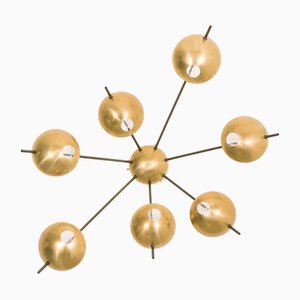 Septem II Helios Collection Polished Brushed Ceiling Lamp by Design for Macha