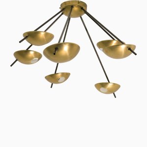 Septem II Helios Collection Unpolished Opaque Ceiling Lamp by Design for Macha
