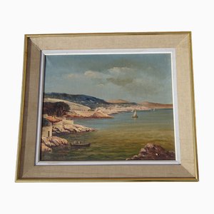 J. Alberti, Provincial Landscape, 19th Century, Oil on Canvas, Framed