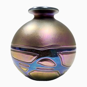 Vintage Opalescent Mdina Glass Vase from Mdina, 1960s