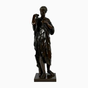 Artista di scuola francese, donna romana, inizio 900, bronzo