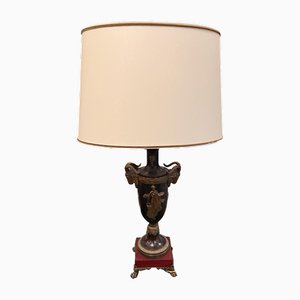 Table Lamp in Brass with Lampshade