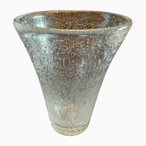 Large Bubble Glass Vase from Daum, 1930s