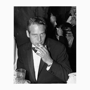 Paul Newman, Milieu du 20e Siècle, Impression Fibre Noire et Blanche