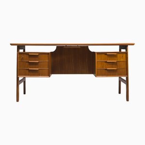 Bureau Modèle 75 en Teck par Gunni Omann pour Omann Jun Furniture Factory, 1960s