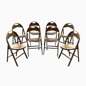 Bentwood Folding Cafe Chairs, Set of 8