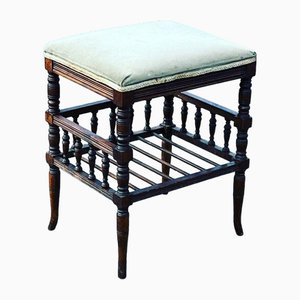 Antique Faux Bamboo Stool