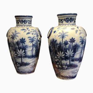 Vases à Motifs Vintage, Set de 2